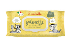 Lingettes nettoyantes pour chien - Aloe Vera et Camomille 40 PCS