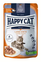 Happy Cat Meat in Sauce Aliment Humide Chat - Culinary Farm Duck - Canard fermier 85g