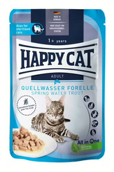 Happy Cat Meat in Sauce Aliment Humide Chat - Culinary Spring-Water Trout - Truite d'eau de source 85g
