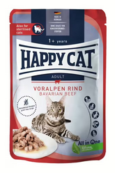 Happy Cat Meat in Sauce Aliment Humide Chat - Culinary Bavarian Beef 85g