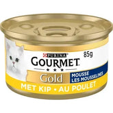 GOURMET® GOLD ALIMENT HUMIDE CHAT LES MOUSSELINES AU POULET 85 G