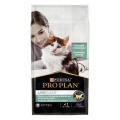 Pro Plan LiveClear Kitten Aliment Sec pour Chat, Rich en Dinde 1,4 Kg