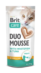 Brit Care Cat Creamy Duo Mousse with Whitefish and Tuna 4 x 14 g