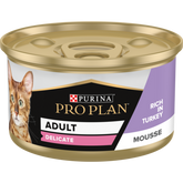 PURINA® PRO PLAN® DELICATE Aliment Humide Chat, Mousse, Riche en Dinde 85 G