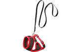 HARNESS WITH LEASH HARMS ORANGE & BLACK