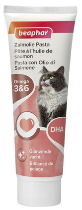 Pâte au saumon Supplément pour Chat spécial beauté du pelage 100 g