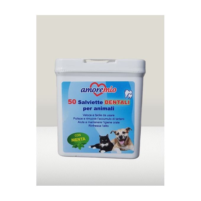 Amore Mio lingettes dentaires pour chien et chat (50pcs)