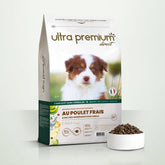 Ultra Premium Direct Aliment Sec Chien Sans Céréales au Poulet frais pour Chiot toutes tailles