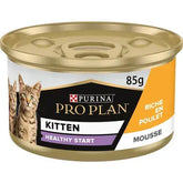 PRO PLAN® Kitten HEALTHY START Mousse Aliment Humide Chat Riche en Poulet 85 G