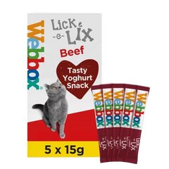 Webbox Lick-e-Lix with Beef Cat Treats (5x15g)