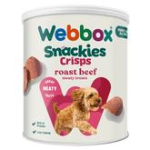 Webbox Snackies Beef Crisps Adult Dog Treats 35g