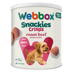 Webbox Snackies Beef Crisps Adult Dog Treats 35g