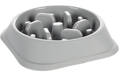Flamingo Gamelle pour la nourriture Slow feeder Bobo Rond Gris 500ml