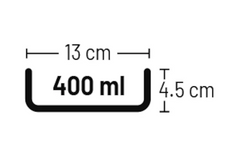 Gamelle en céramique Rocky Rond Noir & Blanc 400 ML