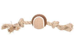 Flamingo Jouet pour Chien Kush Cordon avec 2 noeuds Brun