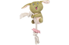 Flamingo Jouet pour Chien-Chiot Dadi Koala avec corde Vert