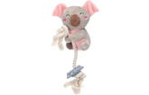 Flamingo Jouet pour Chien-Chiot Didi Koala avec corde Gris