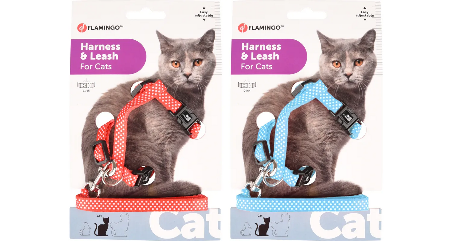AIWA HARNESS WITH LEASH SEVERAL COLORS