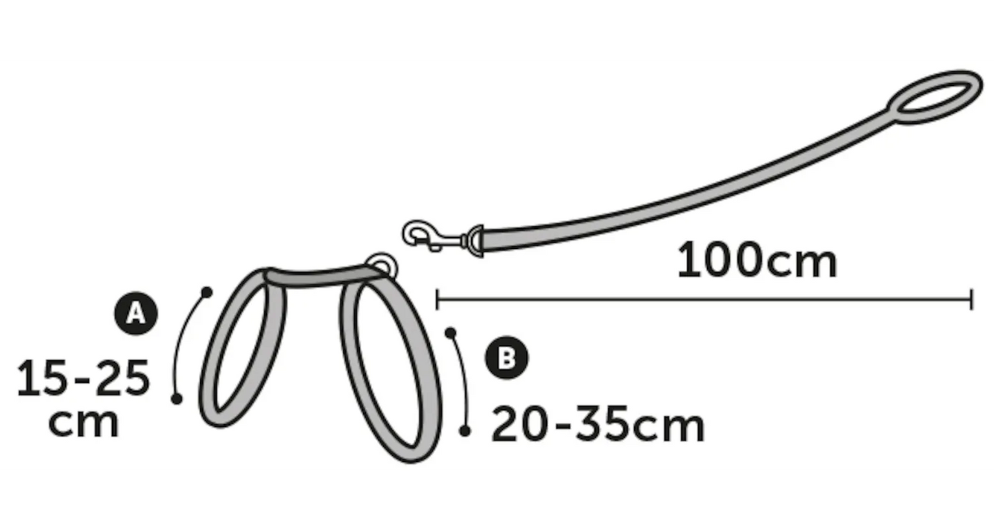 KITTEN HARNESS WITH LEASH ARWEN LIGHT BLUE