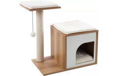 ARBRE À CHAT FRED BEIGE & ÉCRU & NATUREL & BLANC