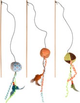 Jouet pour Chat Kirk Canne à pêche Balle Plusieurs couleurs