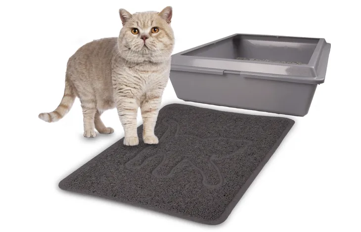 ROSIE MATTI LITTER BOX MAT GRAY