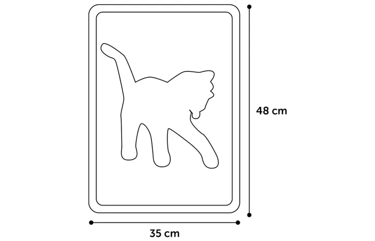 ROSIE MATTI LITTER BOX MAT GRAY
