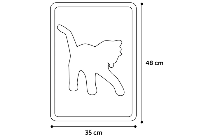 ROSIE MATTI LITTER BOX MAT GRAY