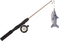 Jouet pour Chat Rodney Requin & Canne à pêche Gris