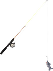 Jouet pour Chat Rodney Requin & Canne à pêche Gris