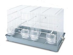 CAGE À OISEAUX LEOPET COVA 2 58x32x41h AVEC SÉPARATEUR INTERNE AMOVIBLE