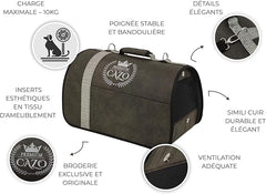 Sac, Caisse de Transport pour Chien au Chat CAZO Premium - 50x27x26cm