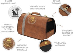 Sac, Caisse de Transport pour Chien au Chat CAZO Premium - 50x27x26cm