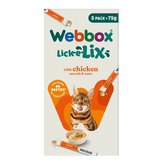 Webbox Lick-e-Lix Chicken Cat Treats (5x15g)