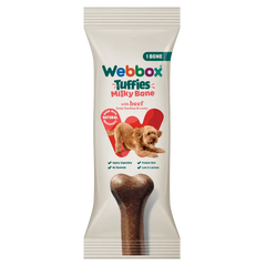 Webbox Tuffies Milky Bone with Beef Dog Treat 90g