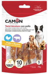 Camon Torsion bicolore avec poulet et vache 70g
