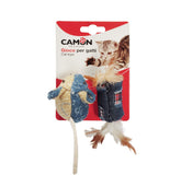 Jouet pour Chat Cylindre et Souris en tissu