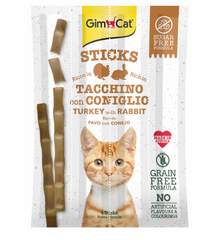 Gimcat Sticks Dinde & Lapin 20g (4pcs)