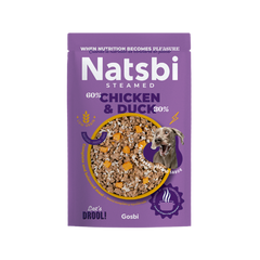 NNATSBI STEAMED Aliment Humide Chien Chicken & Duck 500 G