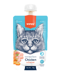 Wanpy Pâte de viande savoureuse - Poulet et carotte 90 g