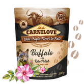 Carnilove Buffalo pâté with rose flower 300 G
