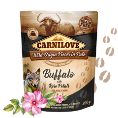 Carnilove Buffalo pâté with rose flower 300 G