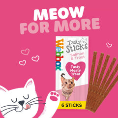 Webbox Cat Tasty Sticks saumon et à la truite 30 G (6pcs)