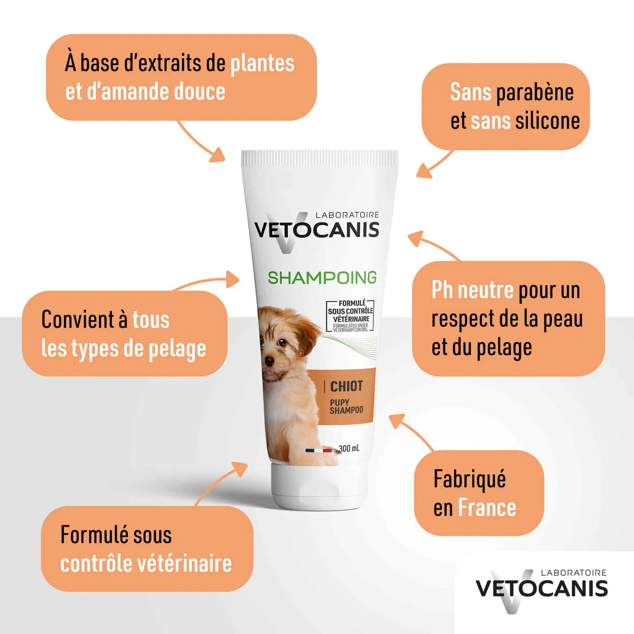 Puppy Shampoo, Sweet Almond Extract. 300ml