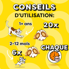 CATISFACTIONS™ Friandises saveur herbe à chat pour chat et chaton 60g