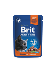 Brit Chunks in Gravy with Salmon for Sterilized Cats 100 G