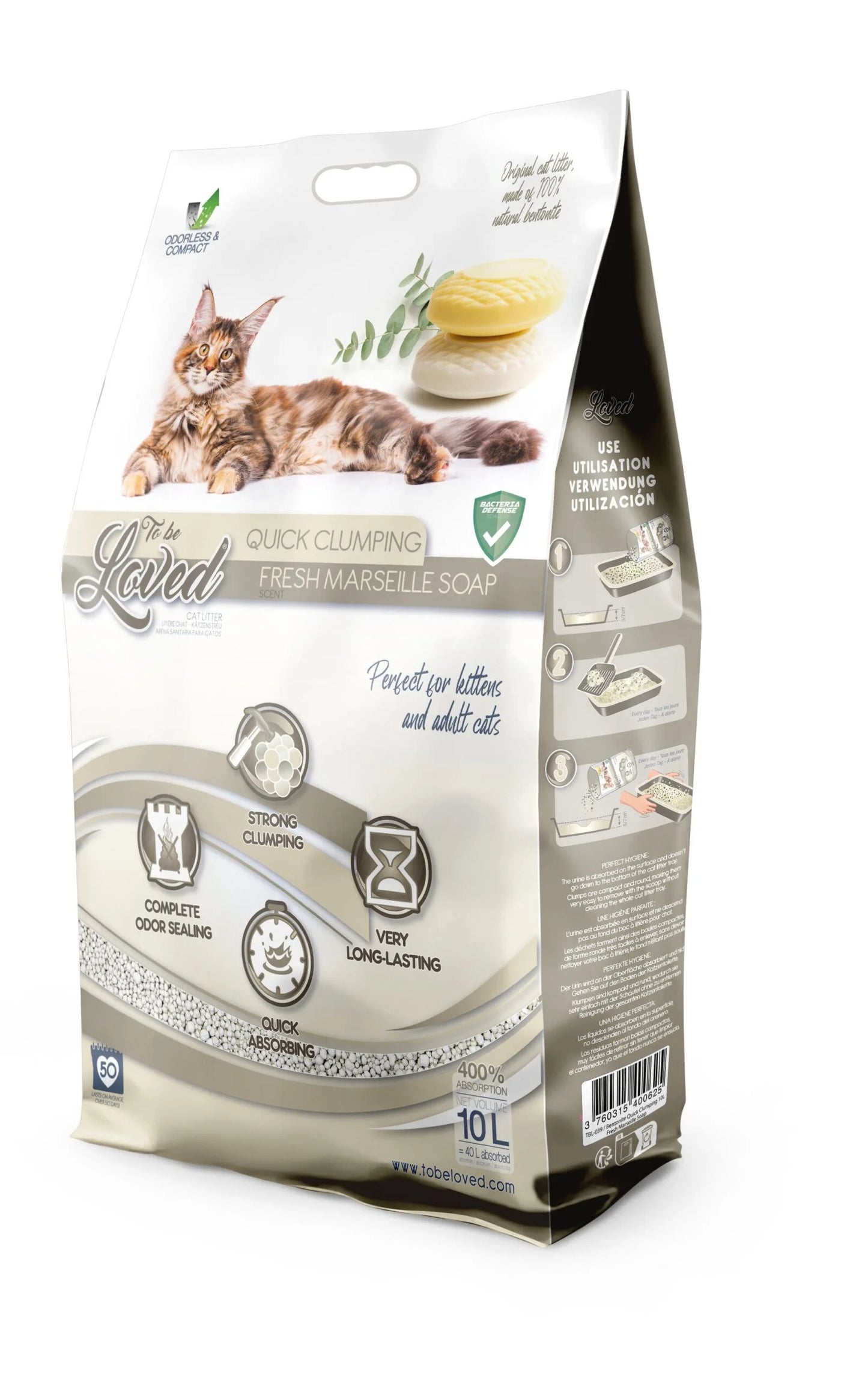 Litière TOBELOVED Marseille Soap 10 L
