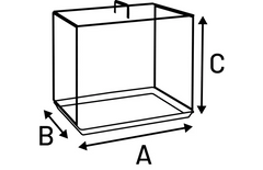 Cage métallique Mezo Noir Large