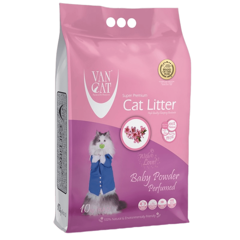 VanCat Baby Powder Clumping Litter 10 Kg (11.8 L)