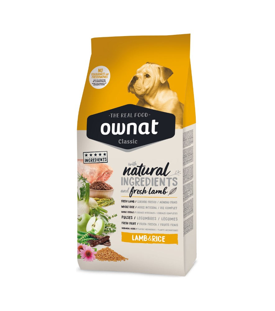 OWNAT CLASSIC LAMB&RICE (DOG) 20 Kg